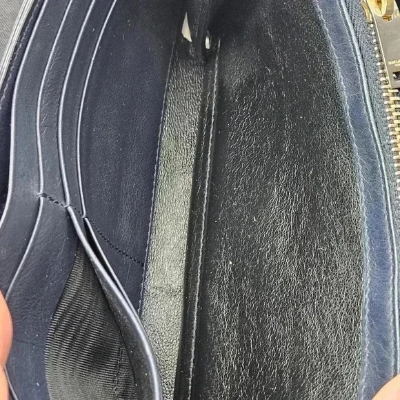 YSL Cobalt Bleu Cassandra  Long Wallet - Picture 14 of 16